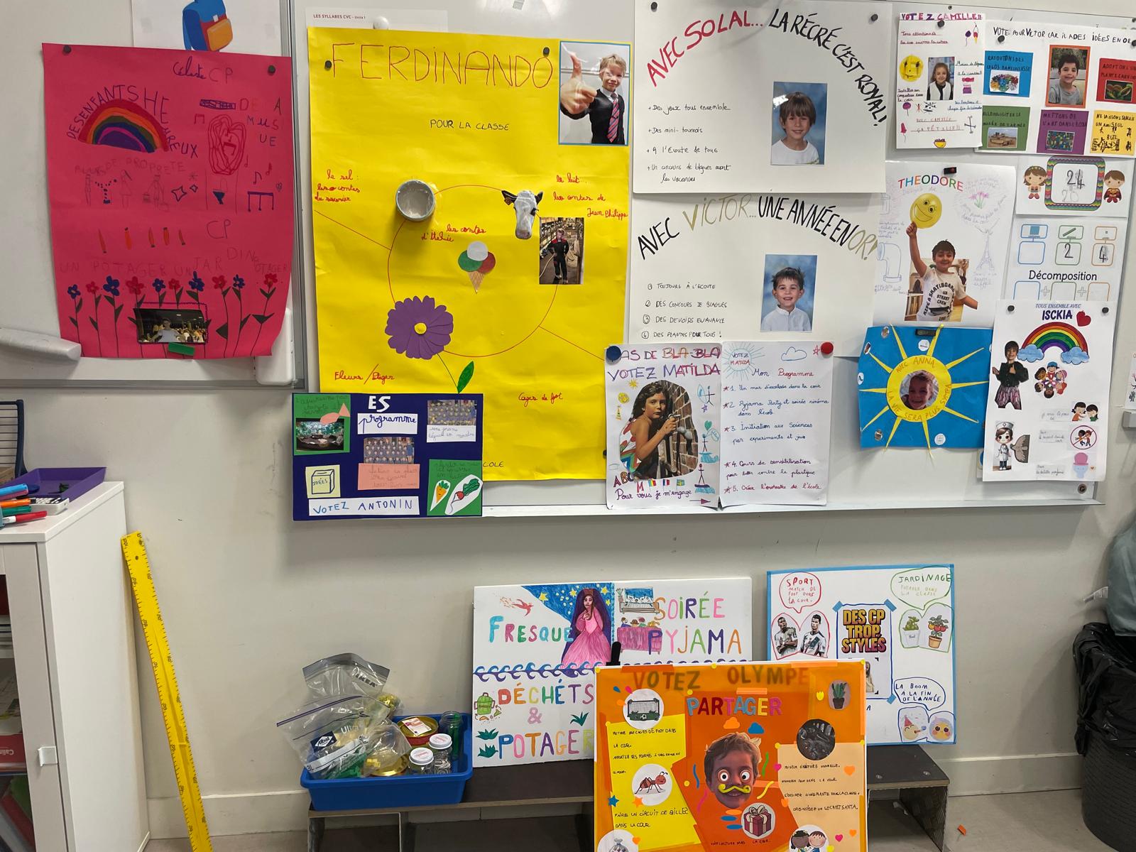 Campagne d’élection des délégués dans toutes les classes de la GS au CM2