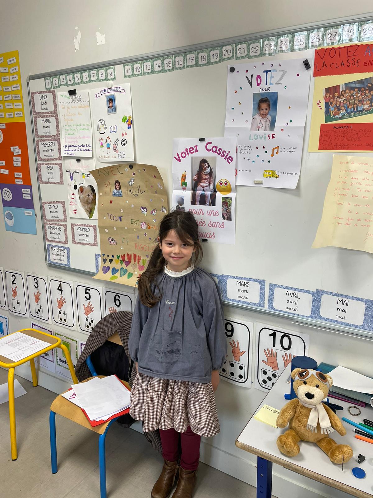 Election des délégués de classe de grande section au CM2